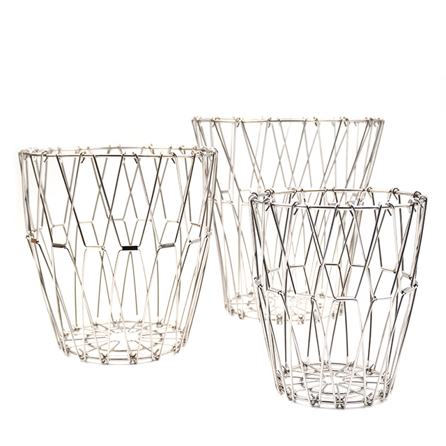 Хит продаж, прочные кухонные корзины из нержавеющей стали для хранения фруктов, овощей, складные корзины для хранения, кухонная утварь, инструменты OEM