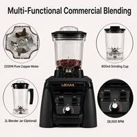 Lohas 2-in-1 Blender Elektrische Hoge Snelheid Multifunctionele Keukenapparaat Smoothie Sap Molen Voedselverwerker Cafe