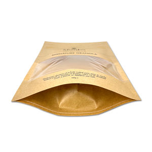 Bolsa de pie de PE de grado alimenticio con impresión digital personalizada con cremallera superior reutilizable y diseño de ventana para dulces y pasteles - Product Image 5