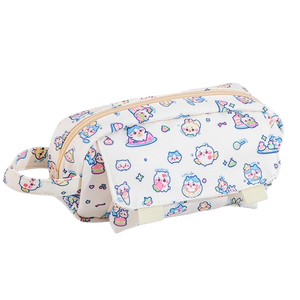 Sac de voyage portable pour maquillage et papeterie, grande capacité, haute qualité, motif dessin animé, pour étudiantes, en toile, très vendu - Product Image 4