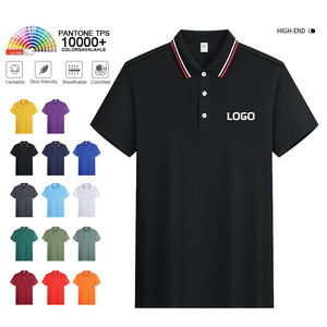 Blank Polyester Spandex Polo Shirts Lightweight 200gsm Button Polo Shirts Custom Slim Fit Polo-Shirts