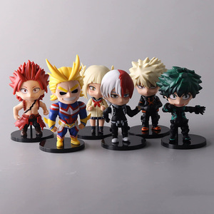 6 PIÈCES/SET Mini Figurines PVC Anime Boku No Hero Academia Midoriya Izuku All Might, Jouet de jeu Gachapon, Prix de jeu en boîte surprise - Product Image 2