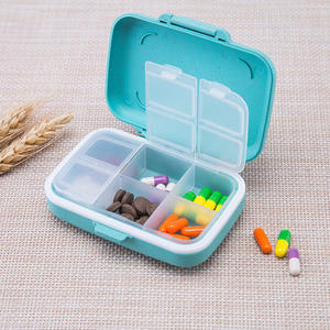 Portable Plastic Medicine Storage Box Organizer Seal Ring Pill Box Container for Travel <b>Small</b> Tablets Pills Storage Case - Product Image 4