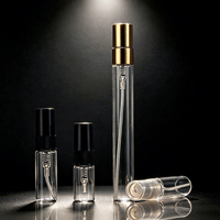 Vente en gros d'atomiseurs de parfum miniatures en verre rechargeables, flacons de parfum vides portables pour voyage, flacons d'échantillon 2ml 3ml 5ml 10ml