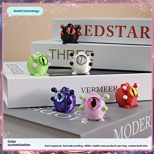Nuovo Modello di Bestia a Cinque Occhi Stampata in 3D, Giocattolo Mostro Occhi Grandi Ksulu, Simulazione Oculare, Regalo per Bambini, Ornamento - Product Image 2