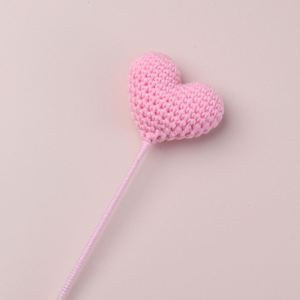 Flores de Ganchillo Hechas a Mano en Forma de Corazón, Recuerdos Pequeños y Ramos para el Día de San Valentín, Decoraciones Simuladas para Oficina y Sala de Estar - Product Image 2