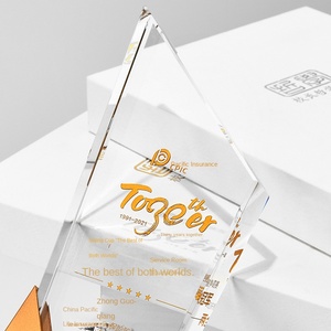 Medaglia di rame in oro creativo per la competizione per i trofei di cristallo di vetro con tecnologia scientifica personalizzata - Product Image 4