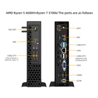 Nouveau processeur AMD A10-8700P A12-9720P Ryzen 5-4600H R7-5700U R7-6800H CPU Micro-ordinateur Portable Mini PC pour le Gaming et la Conception Professionnelle
