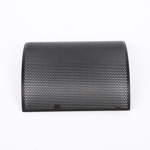 Grille de haut-parleur maille personnalisée grille de haut-parleur couverture Premium voiture métal perforé métal 4 pouces PVC enduit en acier écran haut-parleur Net 006