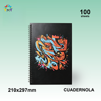 Carnet à spirales personnalisé, ligné, reliure spirale, pour usage scolaire et professionnel, couverture en papier personnalisable, papeterie de bureau pour étudiants