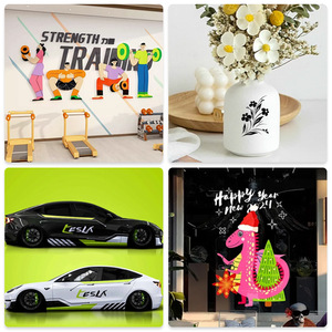 Chất lượng cao 12x12 inch PVC Vinyl tấm duy nhất hai mặt Matte không thấm nước vĩnh viễn cao su dính cho cricutted dán - Product Image 5