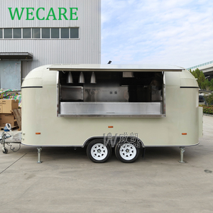 Remorque de restauration mobile WECARE entièrement équipée, chariot à desserts, beignets, hot-dogs, crêpes, pizzas, camion de restauration avec cuisine complète - Product Image 2