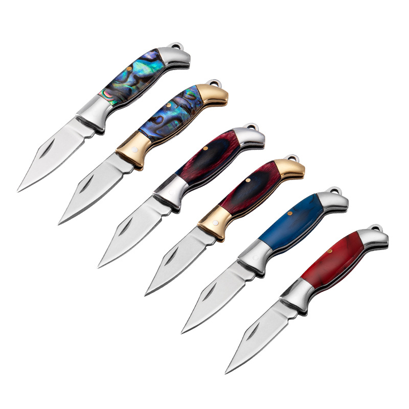 Оптовая продажа компактный карманный мини-нож Klappmesser из нержавеющей стали EDC Складной Универсальный брелок маленький милый миниатюрный нож DIY OEM