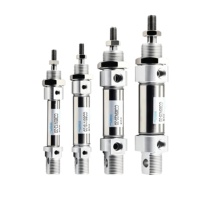 Cylindre pneumatique miniature rond en acier inoxydable à double action Série MI/C85N/CD85N Idéal pour les machines industrielles automatisées