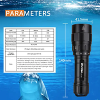 Wurkkos DL10R lampe de poche de plongée puissante 4500lm XHP70.2 90CRI torche sous-marine rechargeable à lumière LED étanche