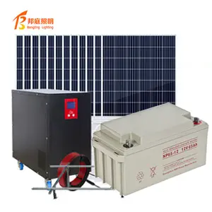 แผงเซลล์แสงอาทิตย์ Sunpal 5KW ชุดไฮบริดระบบ 5000W 5Kva ระบบพลังงานแสงอาทิตย์แบบไฮบริดนอกกริดที่สมบูรณ์แบบสําหรับบ้าน