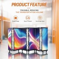 Muen P2.6 Mur vidéo LED portable à six panneaux pour cabine DJ, scène de boîte de nuit, club de musique, événements et spectacles