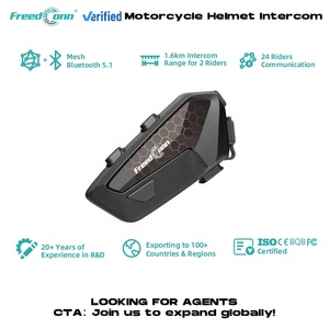 FX2 24 Riders <strong>Headset</strong> Dual Chip Noise Cancellation Helmet Communication Motorcycle Mesh Intercom - Product Image 2