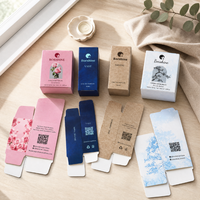 Boîte d'emballage pliable personnalisée avec fond à fermeture à clapet, grandes boîtes cadeaux en carton, impression couleur intégrale, emballage de vente au détail, matériaux recyclés