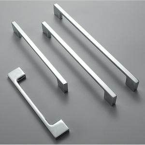 Poignées de tiroir en aluminium noir mat pour armoires de cuisine, poignées de porte et boutons - Product Image 2