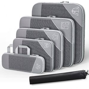 Compression 6-Piece Set Expansion Clothes and <b>Shoes</b> Travel <b>Storage</b> Bag for Luggage - Product Image 3