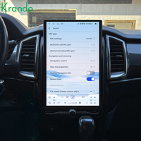 Écran vertical Tesla de 14,5 pouces, CarPlay sans fil pour Ford Everest/Ranger 2015-2022, autoradio Android, stéréo multimédia, 4G
