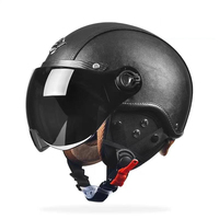 Casque Moto Demi-Face Universel en ABS AD Factory, Vente Chaude, Utilisation Quatre Saisons, Doublure Coton, Vente en Gros