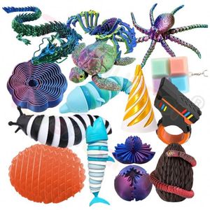 Lot de jouets sensoriels anti-stress imprimés en 3D sans BPA, personnalisables avec logo, en PLA, pour adultes et enfants, soulagement de l'anxiété et du TDAH, cadeau idéal - Product Image 1