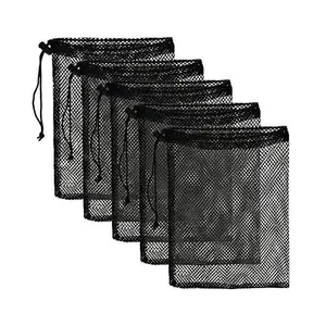 Kleine Netz tasche Camping Nylon Kordel zug für Mesh Aufbewahrung tasche mit Kordel zug Verschluss für Spielzeug und Wäsche