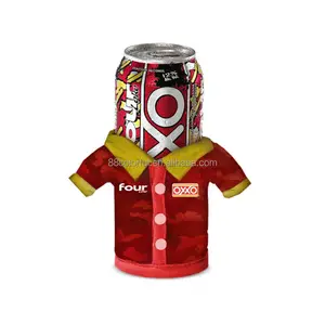 Wholesale Neoprene Jacket Coat Shape Insulated Beer Soda Bottle Cover Sleeve Koozies Can Cooler Stubby Holder.