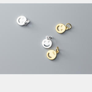 Dijes de pie de Bady de plata de ley S925, colgante de moneda de 8mm para bebé recién nacido, regalo de <span class=keywords><strong>Palma</strong></span> - Product Image 5