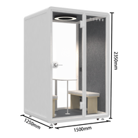 Cabine de bureau insonorisée, cabine de réunion insonorisée pour cadre, pod de réunion insonorisé, pièce de bureau privée insonorisée sur mesure