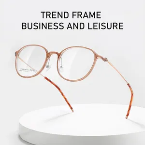 8090 marka yeni tasarımcı gözlük kadınlar için iki renkli çerçeveleri kedi göz optik kalite yarım tasarım kare gözlük camı çerçeve
