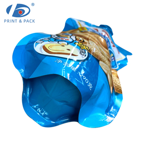 Özel Şekilli Meyve Suyu Ambalaj Poşeti, Baskılı Sıvı Çıkışlı Poşetler, İçecek ve Meyve Suyu için Nem Geçirmez Özellikli - Product Image 4