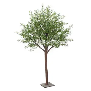 Plante artificielle d'arbre d'olive, 1 pièce, nouvelle mode de fête, événement, grand arbre en bois, coffre en bois