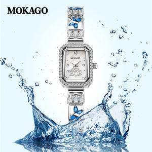 <span class=keywords><strong>Montre</strong></span> à quartz pour femme au design papillon, fournisseur OEM, étanche 3ATM, légère, cadran <span class=keywords><strong>lotus</strong></span>, décor en cristal, boîtier en alliage de zinc - Product Image 5