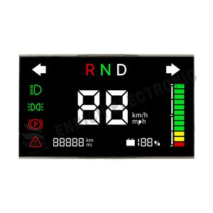 Memperkaya segmen kustom layar tampilan kendaraan LCD VA HTN FSTN 7 Segmen modul LCD