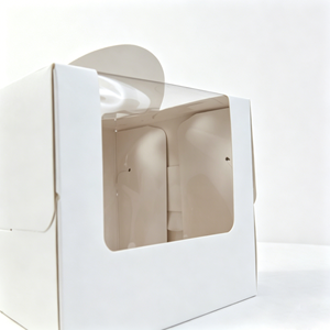Boîte à gâteau multicolores avec poignée, 3, 4, 6 pouces, pour emballage cadeau, pâtisserie, tiramisu, gâteau <span class=keywords><strong>mille</strong></span>-feuilles, avec fenêtre transparente - Product Image 5