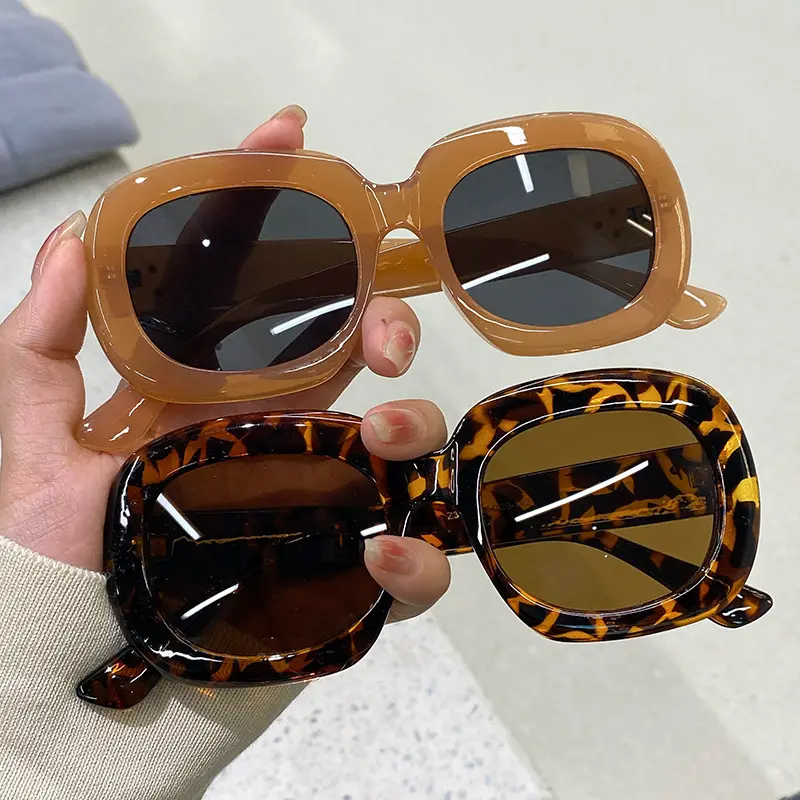 2038 Retro Vintage Dame Zonnebril Trendy Ovale Vrouwelijke Shades Eyewear Luxe Merk Designer Zwart Oranje Zonnebril Voor Vrouwen