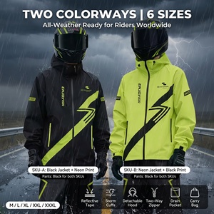 Combinaison de pluie <span class=keywords><strong>imperméable</strong></span> <span class=keywords><strong>pour</strong></span> moto, 15000 mmH2O, 2 pièces, sans PFAS, veste et pantalon, <span class=keywords><strong>capuche</strong></span> réfléchissante, <span class=keywords><strong>pour</strong></span> homme, <span class=keywords><strong>femme</strong></span>, adulte, motard - Product Image 2