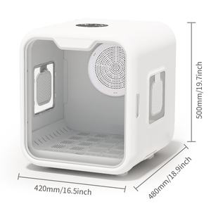 Kotak pengering rambut hewan peliharaan otomatis pabrik kontrol suhu pintar Ultra tenang 360 ° efisien untuk kotak pengering rambut kucing dan anjing kecil - Product Image 5