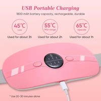 Sangle de massage lombaire électrique sans fil portable pour mini-cycle crampes menstruelles plus soulagement de la douleur tropicale