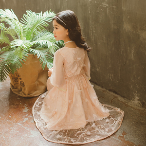 The New Modern Summer Wholesale Beautiful Girls Western Pattern Princess Dress Korea of Cuhk Children From China - Product Image 4