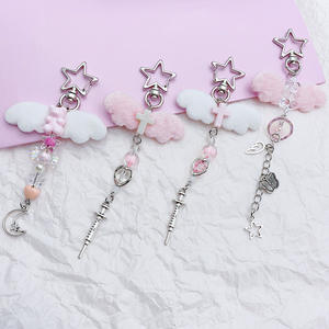 Japonais mignon petit ange malade en peluche ailes anti-perte porte-clés mine broche sous-culture carte livre suspendus ornements - Product Image 2