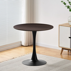 Top Quantity Contemporary <strong>Tulip</strong> <strong>Table</strong> for 2-4 People Circle Dining <strong>Table</strong> with Pedestal Base Metal - Product Image 6