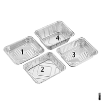 9x13" Aluminum Pans Half Size Steam Table Deep Pans Tin Foil Containers with Foil Lids Chafing Dish Buffet Catering Rec32267f