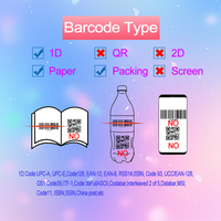 Lecteur de codes-barres mobile AIXW Scanner de codes-barres Android à balayage rapide Imprimante pour le mode de vérification de l'entrepôt de bureau