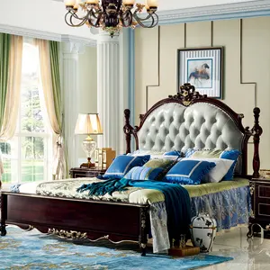 Foshan shunde chambre antique de meubles de conception de lit double chambre à coucher de luxe dubaï