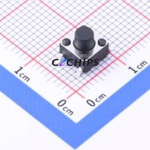 TC-6601-6-160G Tactile Switch SMD-4P,6x6mm Switch Single Pole Single Throw Round Button 1.6N Vertical Mount - Product Image 1