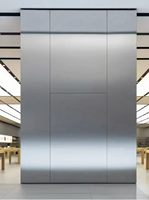 Panneau composite en aluminium ACP 4 mm 28*28 A2, revêtement PVDF, structure sandwich ultra-plat, anti-huile, résistant aux chocs, anti-UV